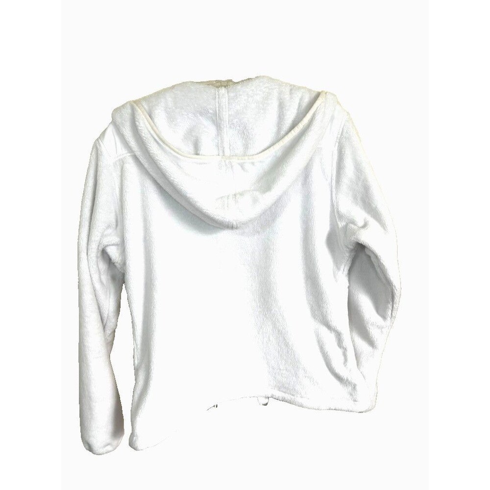 The North Face Women’s Osito Fleece full Zip Up Hoodie Sweatshirt Size L white - Picture 9 of 12